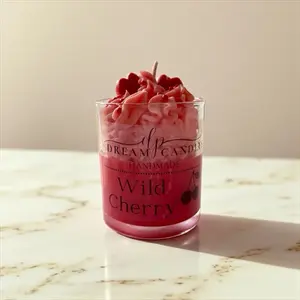 Dream Candles cherry  Candle Handmade with cherry Scent for Decor Ornaments Green Aroma Decorative Candle