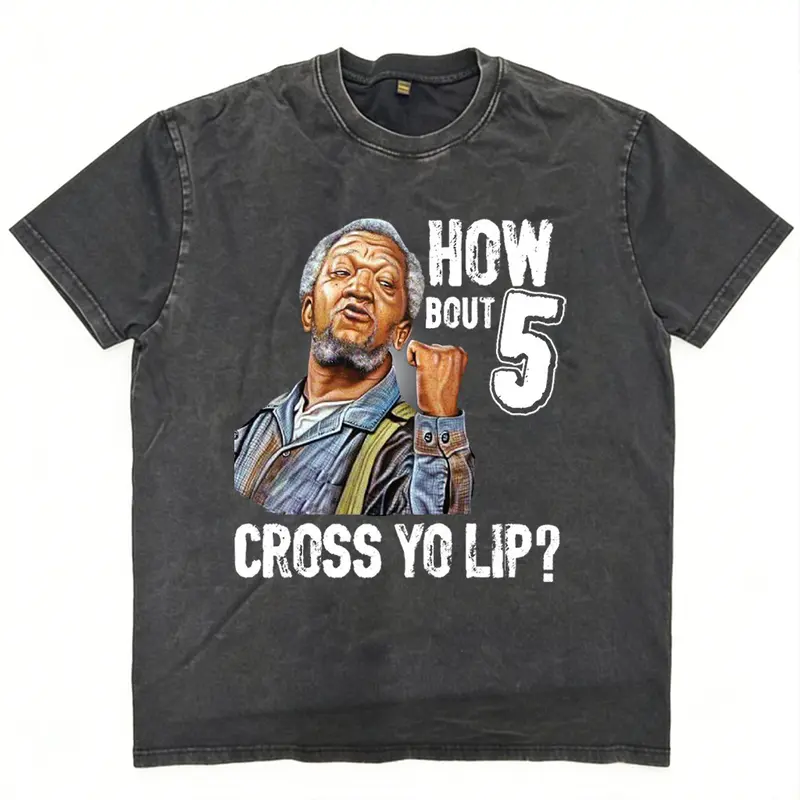 5 cross you lip sanford and son tv show redd foxx Classic T-Shirt, Sanford Merch, Sanford Graphic Tee, T-Shirt For Unisex , Gift For Men , Gift For Women Top Womenswear, Top Menswear,oversized graphic tee Underwear Tshirt