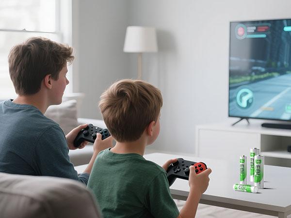 EBL AA AAA Rechargeable Batteries with Upgraded 808 Individual Charger, 1.2V 2800mAh Double A Batteries,Long Lasting Recharerble AA AAA Ni-Mh battery with Integrated Charing Storage Box