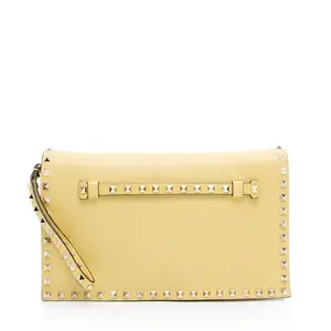Pre-owned Valentino Leather Clutches & Wristlets Nappa Rockstud Clutch