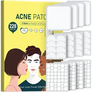 Pimple Patches for Face, Large Acne Patch, XL Hydrocolloid Bandages,Zit Stickers for Forehead, Chin, Nose, Body, Back, and Chest (5 Sizes)