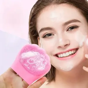 Colorful Silicone Cleaning Brush, Cat Paw Design for Pore Cleansing, Hair Washing, Facial Brush, Effective Skin Care Tool, Facial Cleanser Brush