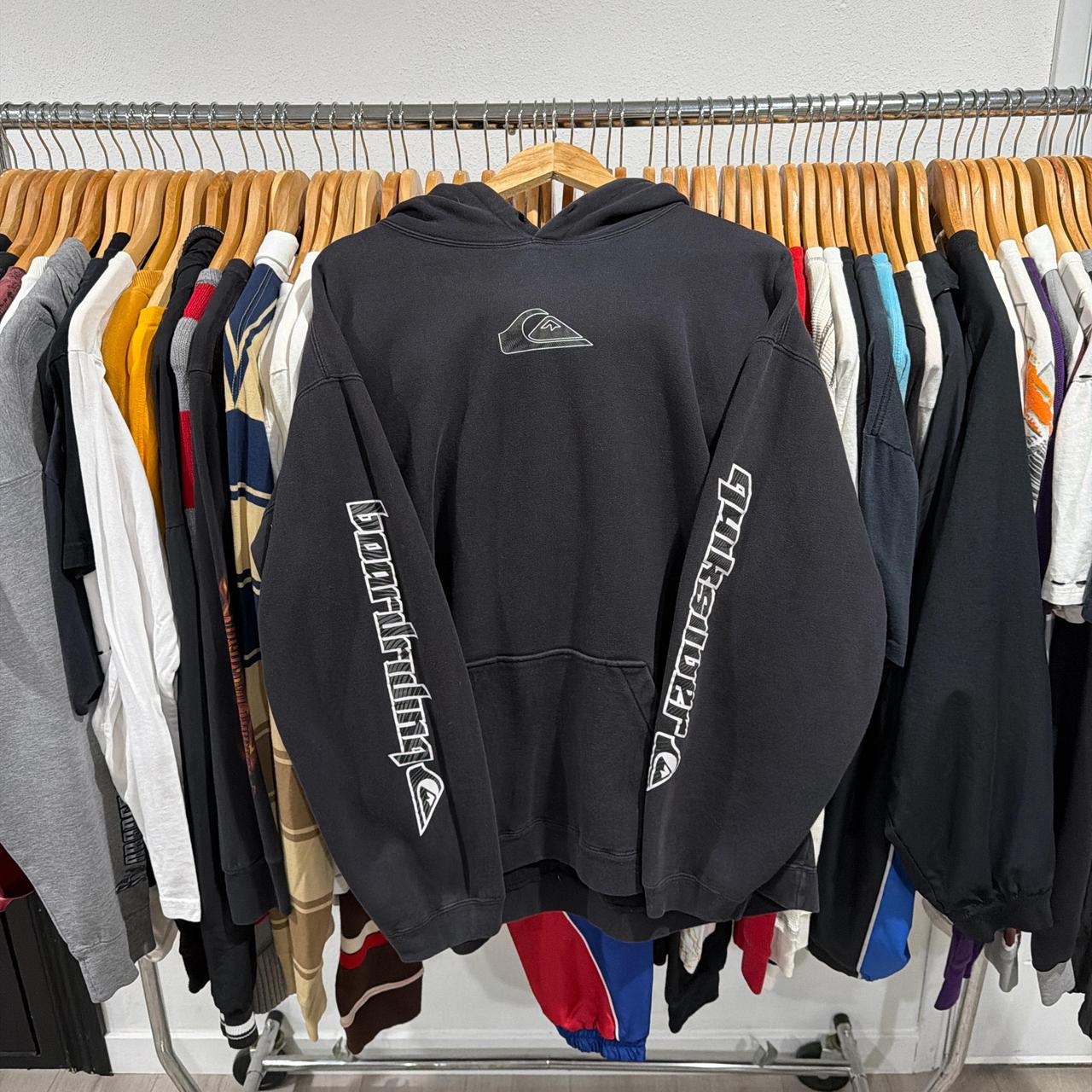 Y2K Quicksilver Surf Hoodie, Quiksilver Men’s Black Hoodie, Outfit Ideas, Best Sellers, Casual Sweatshirt Hoodie