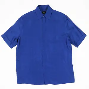 Pre-owned FENDI Others Small Leather Goods All over Pattern Logo Silk Shirt