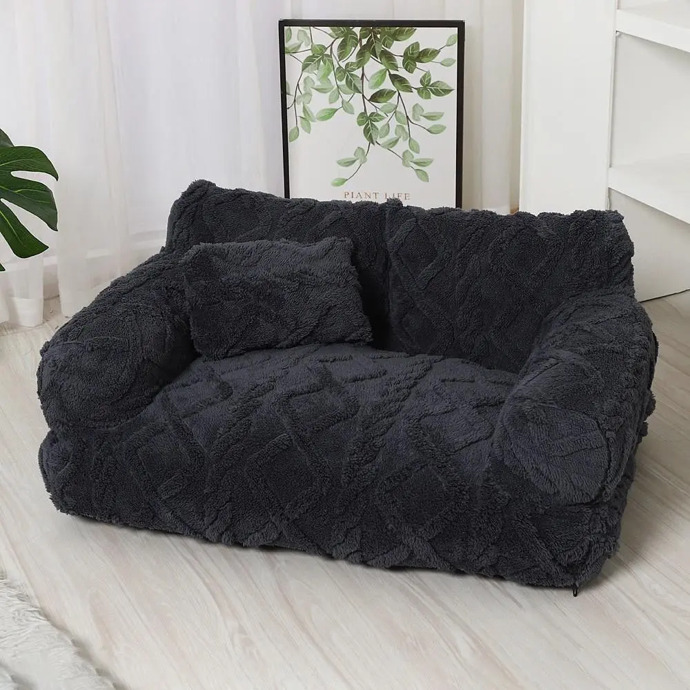 Elegant Pet Sofa Bed, Comfortable Ergonomic Design, Modern Nordic Style, Fashionable Colors, Ideal for Pets and Home Decor, Shaped Beds, Puppy Bed