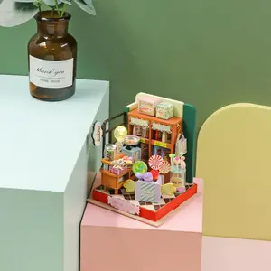 Mini Model House Kit, 1 Set 3D Three-dimensional Puzzle, DIY Handmade House Set, Assembled Model House, Perfect Gift For Adults