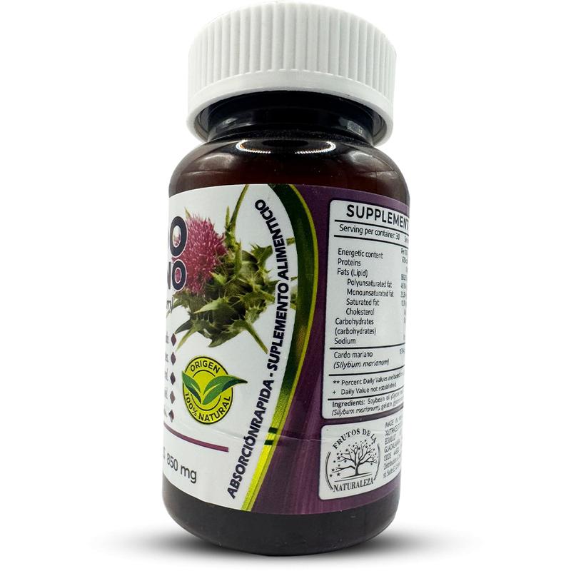 Frutos de la Naturaleza - Milk Thisle - Cardo Mariano 60 SoftGels