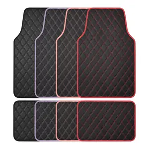 Carbella DiamondLuxe Car Floor Mats, Front & Rear Diamond Stitched Universal Fit