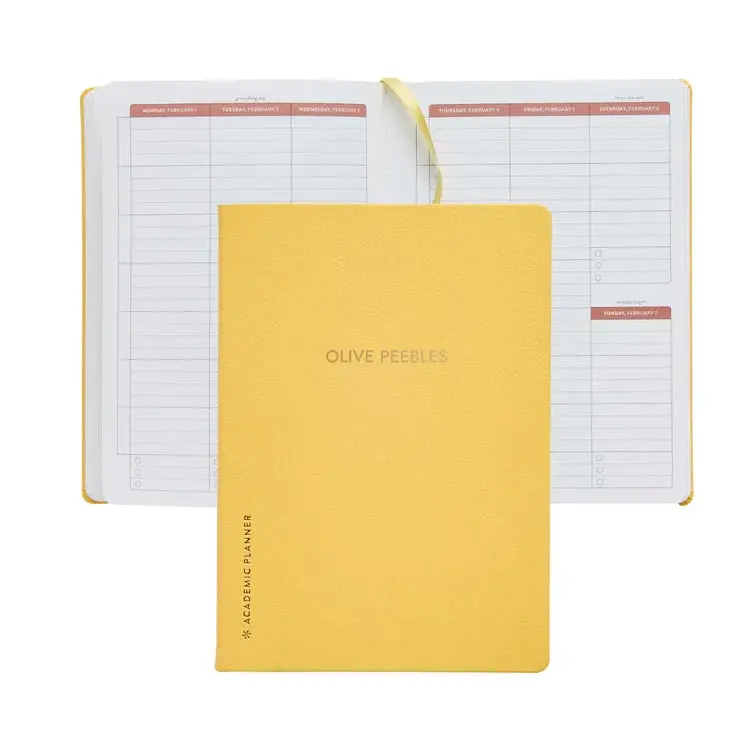 A5 Softbound Academic Planner - Butter (August 2026 - July 2027)