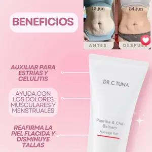 Paprika & Chili Balsam Soothing Massage Gel 150ml - Natural Warming Formula for Muscle Relief, Relieves Tension & Improves Circulation