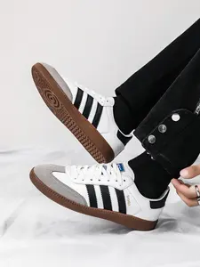 Women's Breathable PU Leather Sneakers, Spring 2026 New Arrival, Korean Style Casual Flat Shoes, Unisex Couple Size 36-45