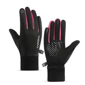Warm Children Gloves, Winter Fleece Touchscreen Ski Gloves, Five-Finger Design, Outdoor Sports and Snow Play, Ages 5-14