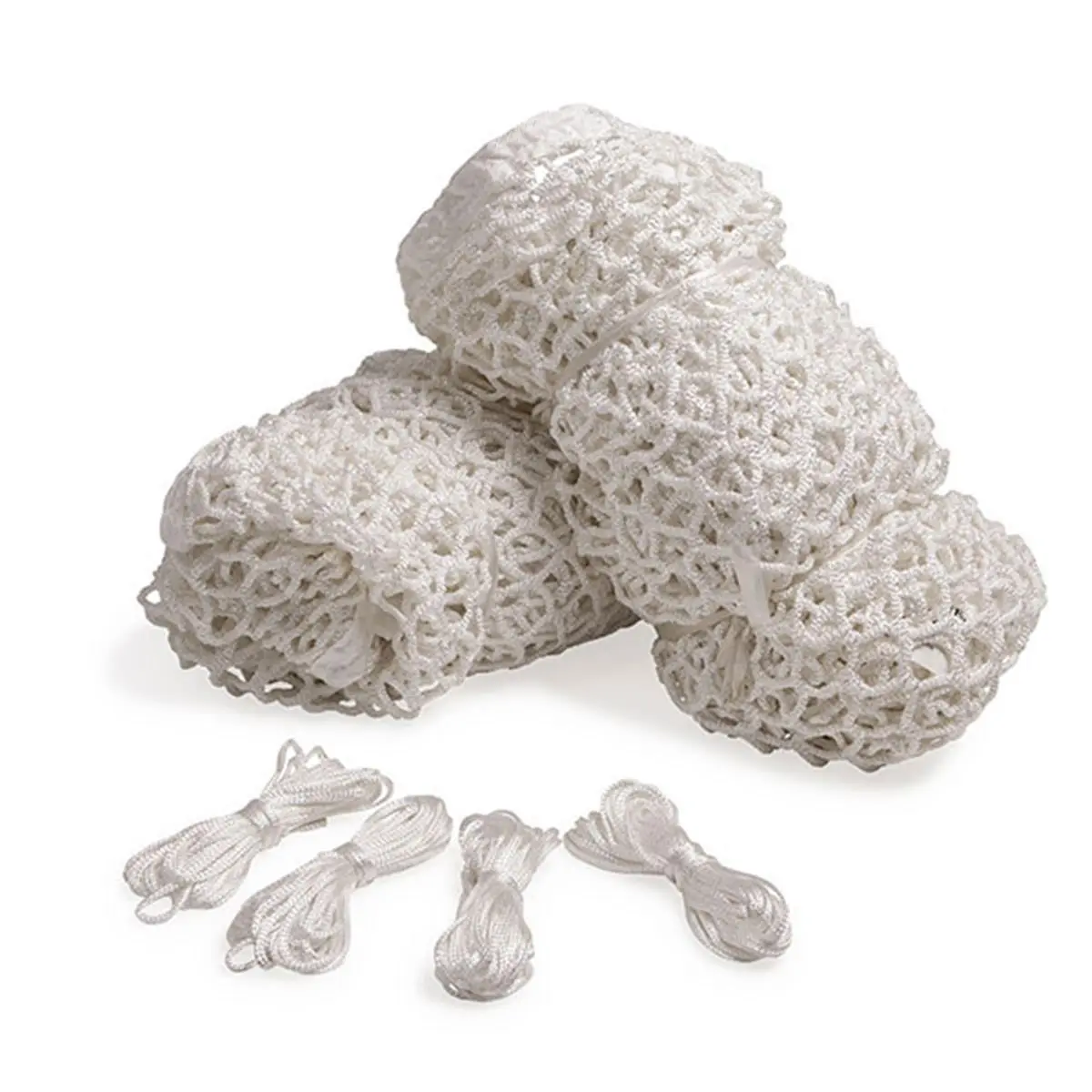 CHAMPION Official Size Lacrosse Net - 7.0mm White Knotless Polyester Square Mesh, 1.5" Thickness, All-Weather Durability, Great for Beginners, Ideal for Year-Round Play