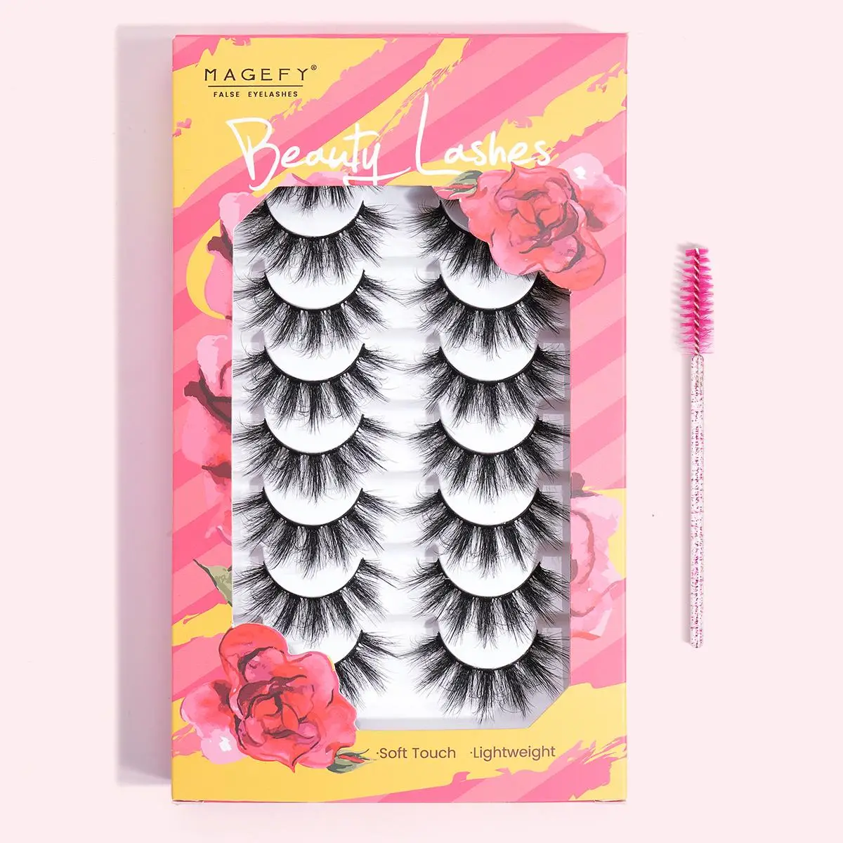 Music Festival Makeup False Lash Clusters Kit, Summer Gift Reusable Wispy Faux Strip Lashes for Eyelash Extensions Kit, Individual Lashes Extension Ki