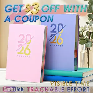 2026 Daily Weekly Monthly Planner, Full Year Schedule Organizer with Calendar Pages, Productivity Planner for Time Management, Goal Tracking, Task Lists, Office Work School Planning, Hardcover Planner January–December 2026