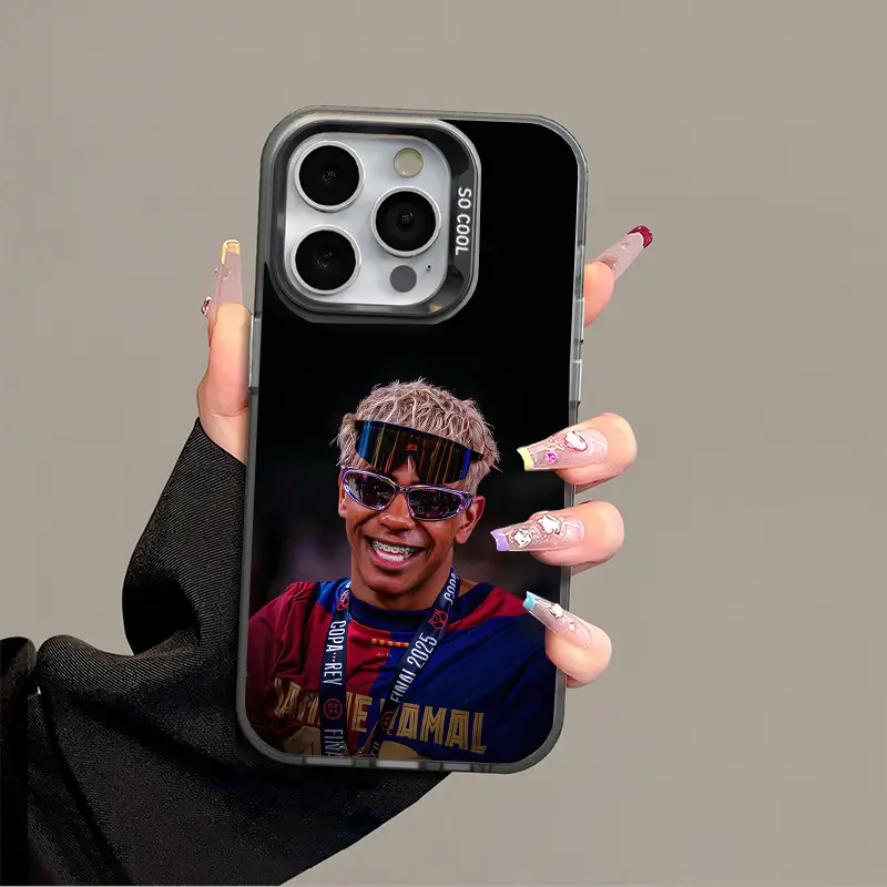 IPhone 17 Promax Yamal LY Phone Case Anti Drop Protective Case Suitable for iphone 16 15 14 13 12 11 XS Plus Acrylic Phone Case football