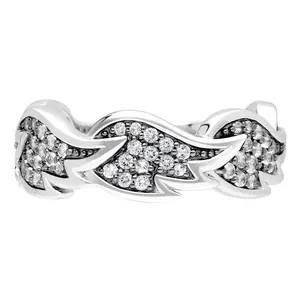 Margo Manhattan Sterling Silver White Topaz Gabriel Ring