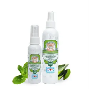 Pawtitas Dog Dental Spray - Organic Ingredients Xylitol-Free 2oz/8oz Peppermint Spearmint Aloe Vera Holistic Oral Care for Dogs