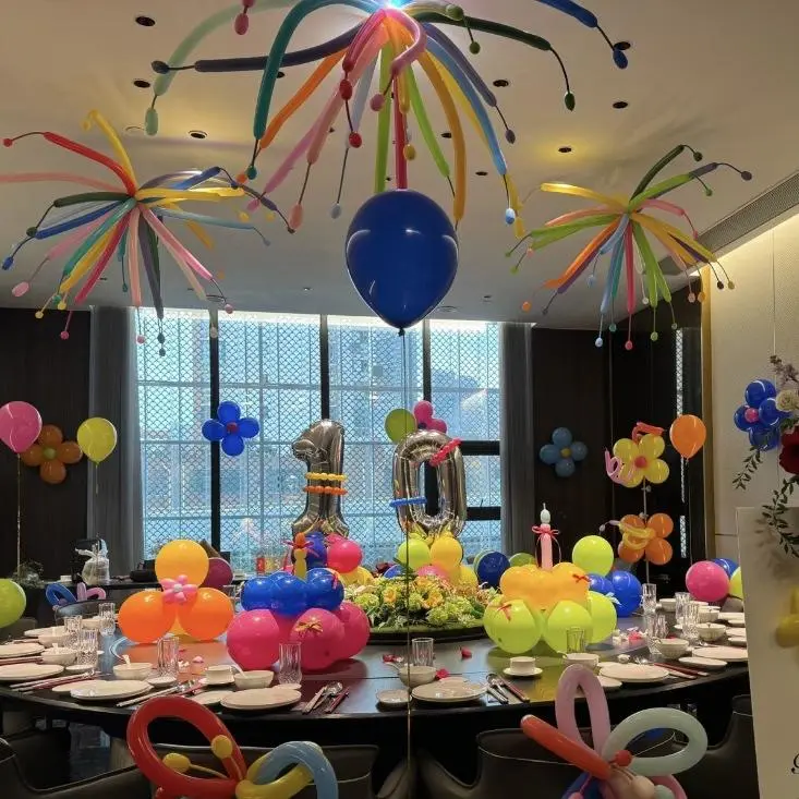 Fireworks balloons, colorful long balloons, graduation balloons, birthday decoration balloons, atmosphere-enhancing dopamine balloons Fireworks balloons, colorful long balloons, graduation balloons, birthday decoration balloons, atmosphere-enhancing dopamine balloons