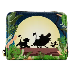 The Lion King 30th Anniversary Hakuna Matata Silhouette Zip Around Wallet