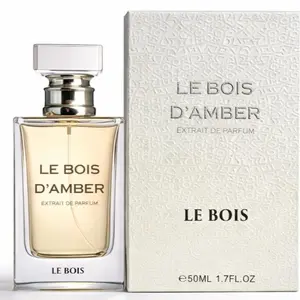 Men's Le Bois D'Amber Extrait de Parfum, 50ml Phthalate-Free Luxurious Long-Lasting Vanilla Amber Scent Aromatic Woody Sweet Fragrance, Elegant Men's Cologne, Ideal for Guy Gifts