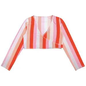 SwimZip Women's UPF 50+ Long Sleeve Swim Wrap Top