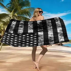 Beach Towel Features A National Flag Print, Is Lightweight and Quick-Drying, and Is An Essential Large Towel for Summer Outings. It Is Suitable for Vacations, Gyms, Poolside Activities, Camping, and More, Showcasing A Stylish Pastel Color Scheme.