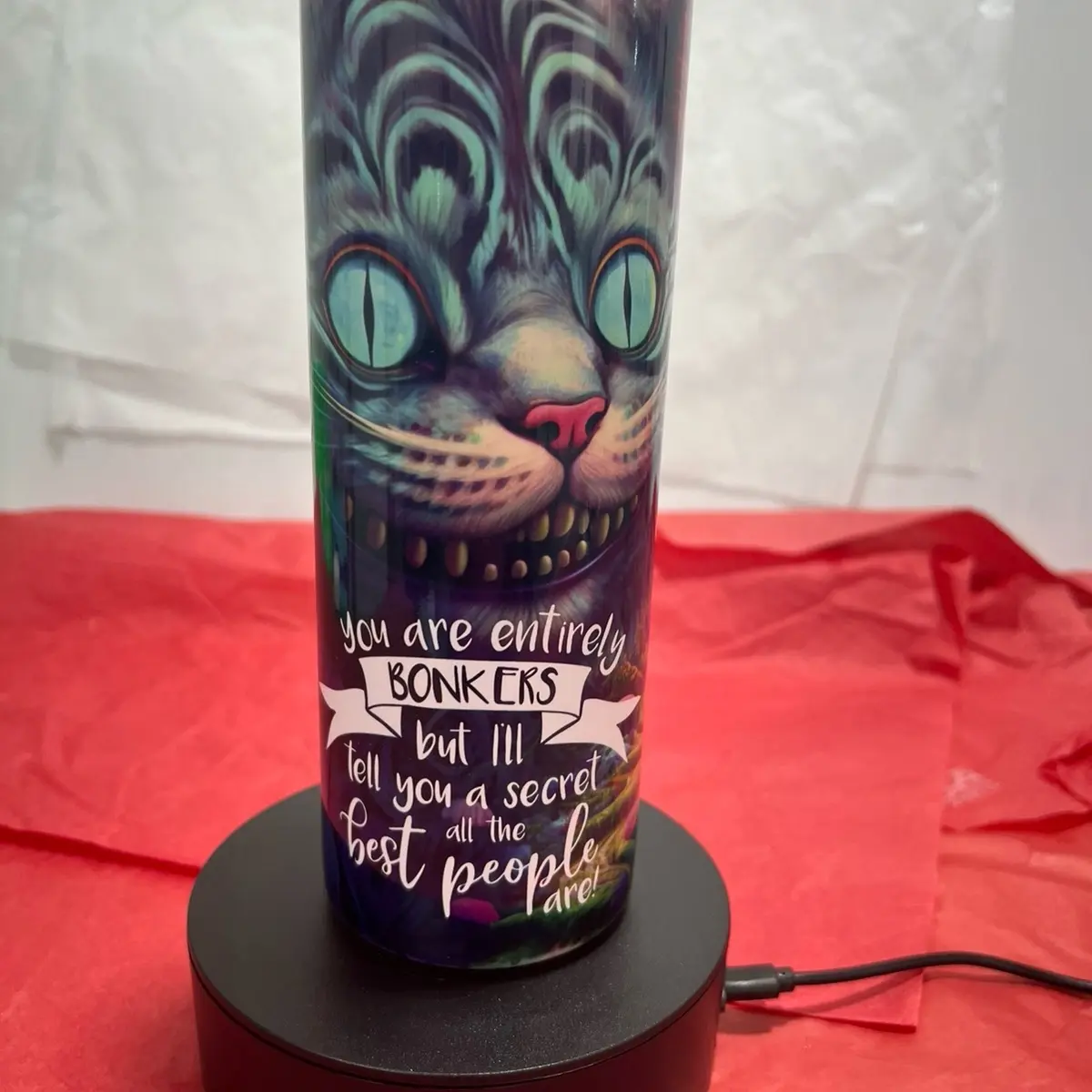 Bonkers Skinny Tumbler, Double-Walled Drinkware Bottle