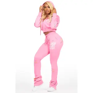 Kristiane Pink Crop Super Stacked Trackset