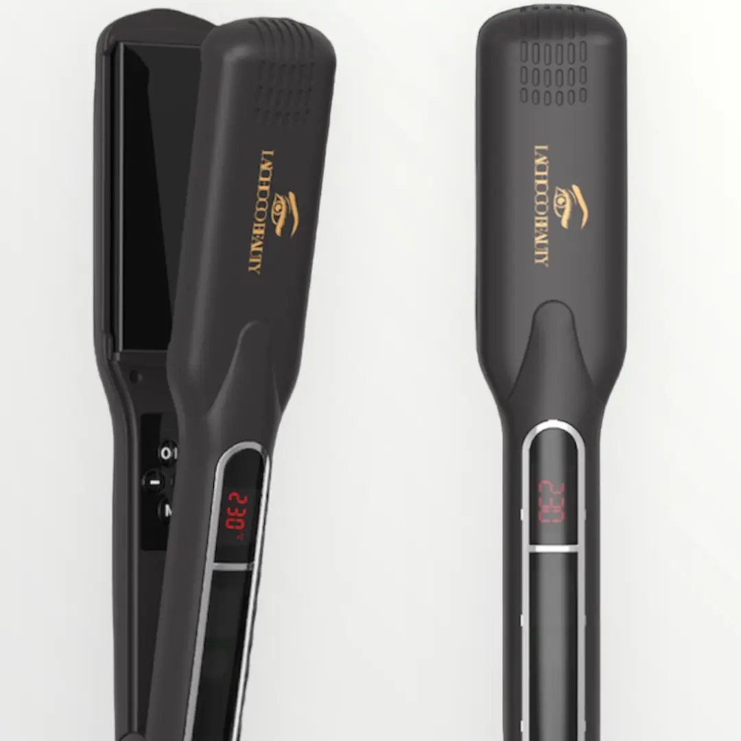 Transform frizz into flawless in a single pass--1  1/2 INCH FLAT IRON Adjustable Salon