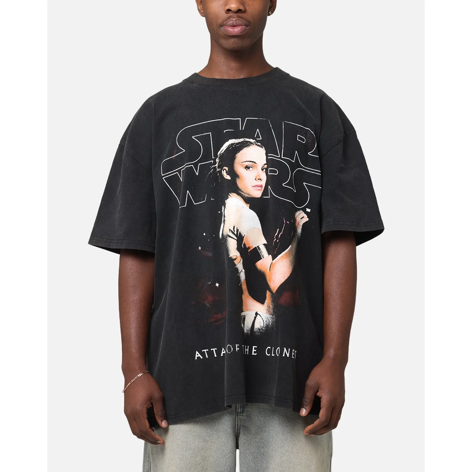 Star Wars Episode II Vintage T-Shirt Black Acidwash