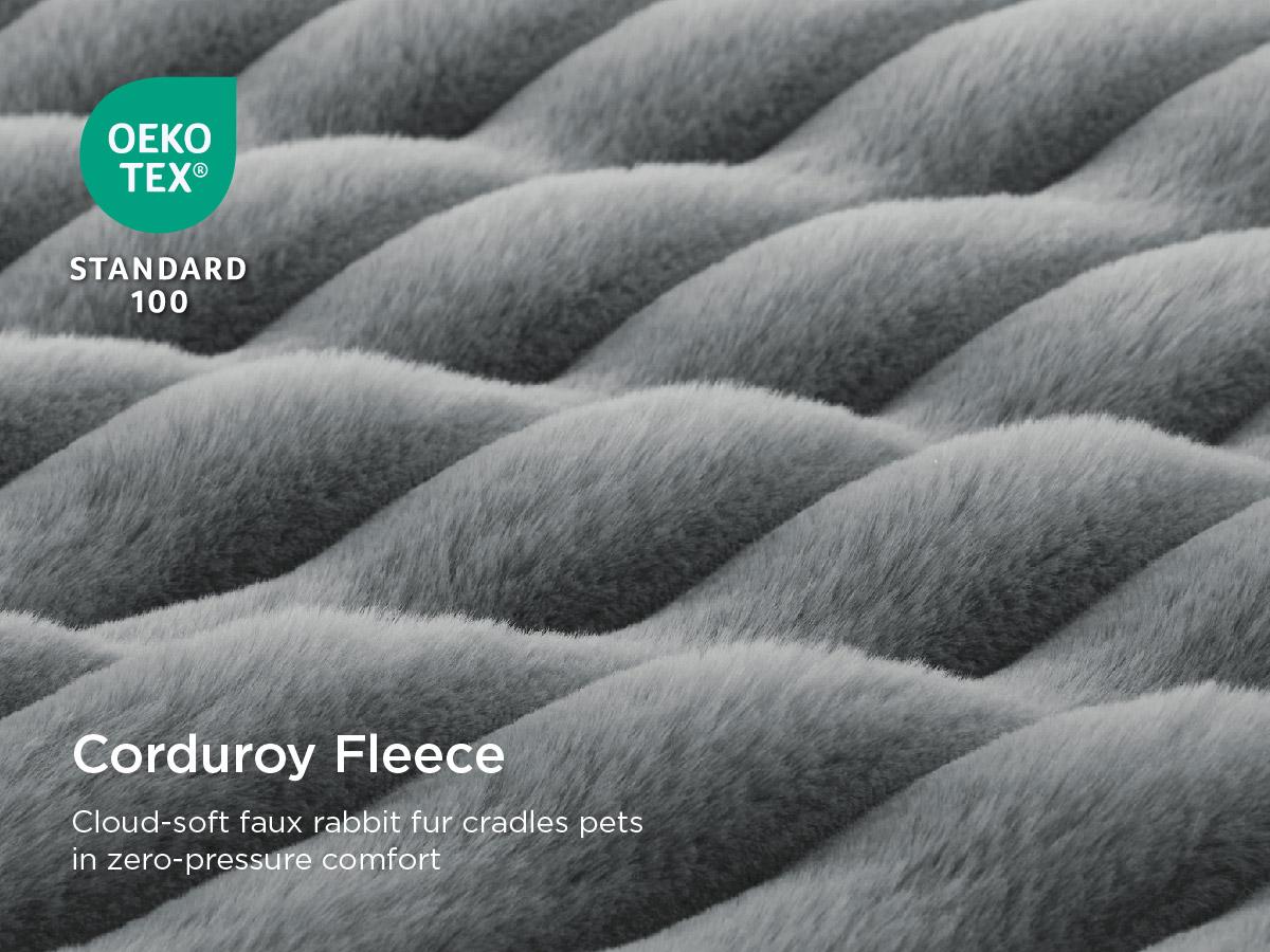 Bedsure ComfyFleece Orthopedic Dog Beds for Extra Large Dogs, Waterproof Memory Foam Pet Bed with Sides, Non-Slip and Egg-Crate Foam Big Dog Couch Sofa with Washable Removable Corduroy Cover