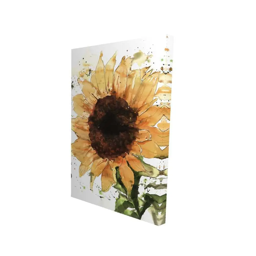 212 MAIN Rustic Big Sunflower Nature Wall Print, 24x36 in. Floral Canvas Artwork, Home Decor Gift for Wall Display, Decoration, Wall Art
