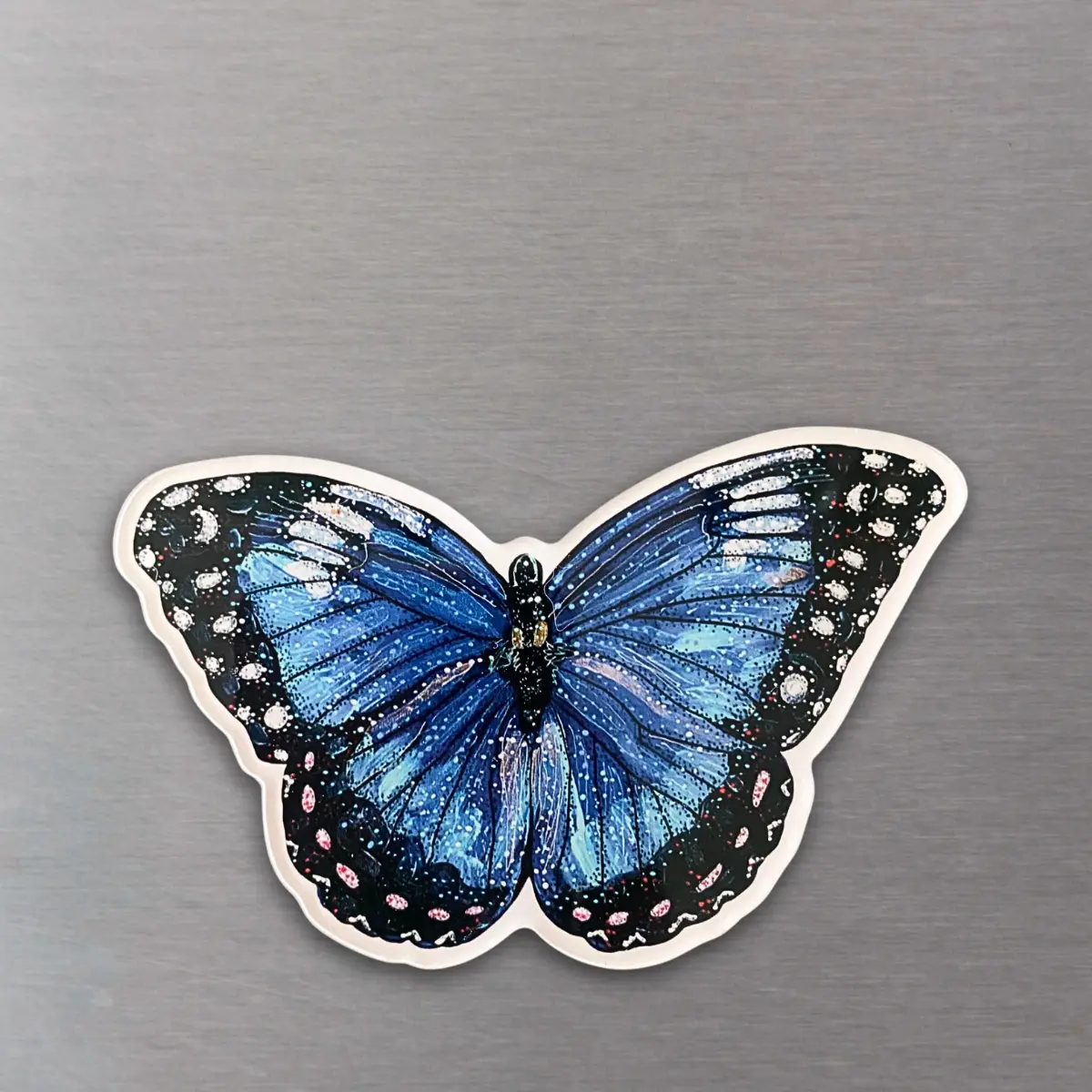 Blue Butterfly Acrylic Magnet