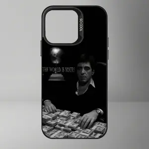 EPC T-Tony M-Montana S-Scarface Fashion Phone Case IMD Color Silver Shell For iPhone 17 Air 16 15 14 13 12 11 Pro Max Plus