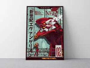 [UNFRAMED POSTER] Neon Genesis Evangelion Poster Anime Home Decor Neon Genesis Evangelion Wall Art Mecha Anime Print Art