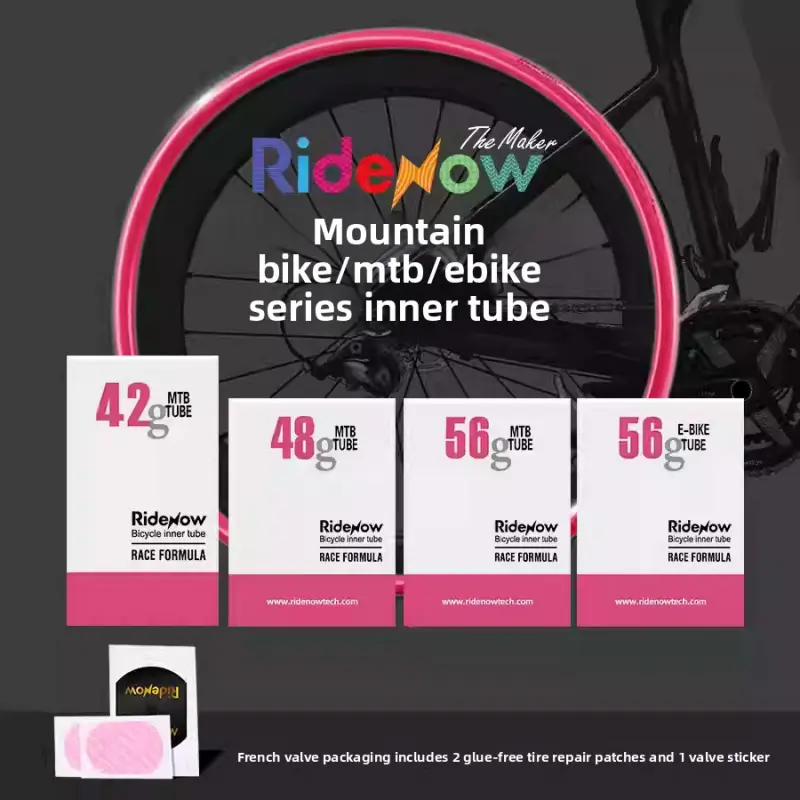Ridenow Inner Tube MTB/Ebike 26/27.5/ 29inch Mountain Bike Inner Tube with Patch Kit