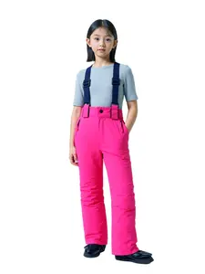 Winter Ski Bib Pants, Windproof Loose Fit Snow Pants with Zipper Design, Outdoor Sports for Kids Aged 3-14, Weekend Casual Wear, Outdoor Apparel, Premium Outdoor Apparel