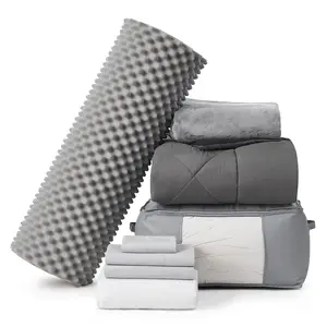 Basic Necessities - Twin XL College Bedding Package - Granite Gray/Black Color Set