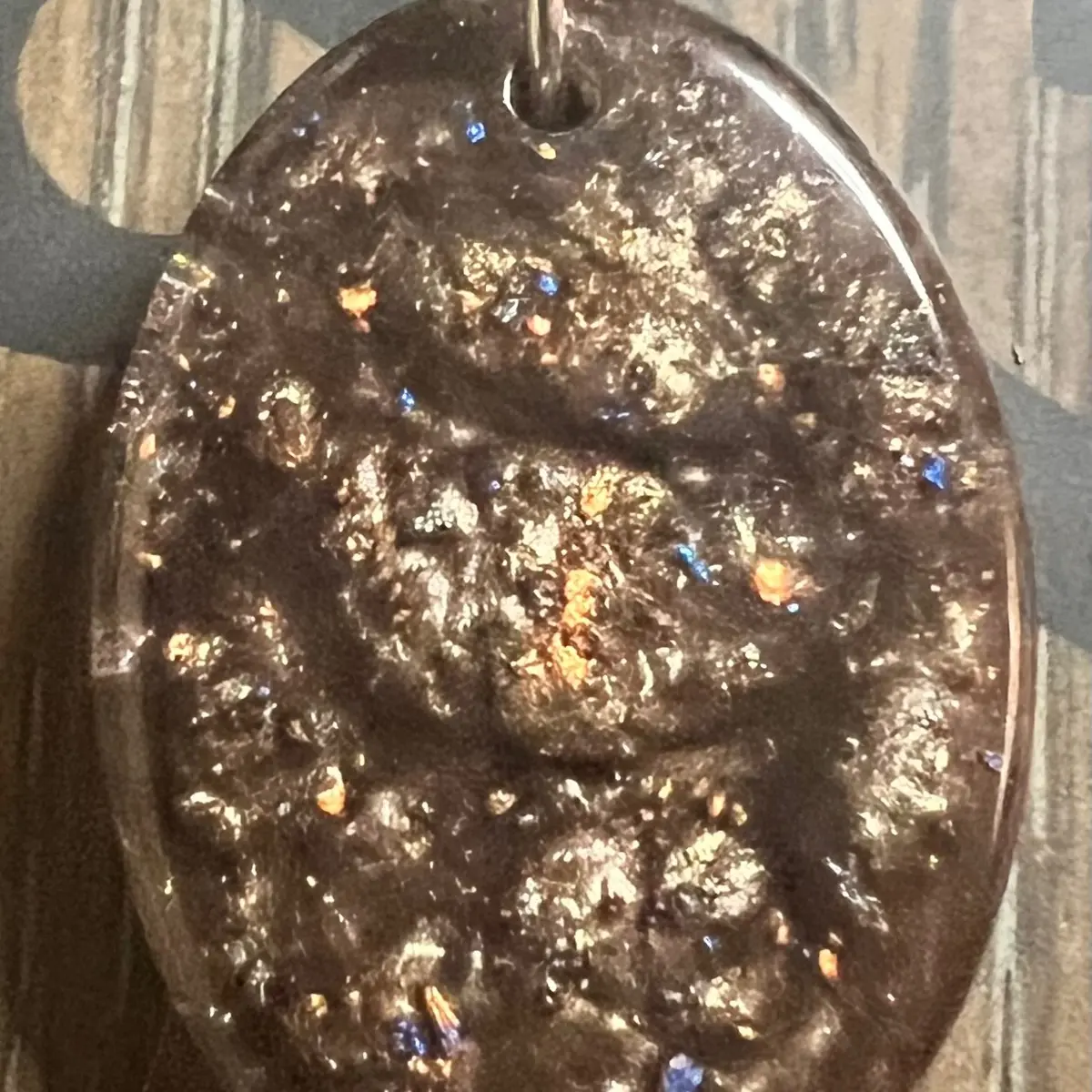 Hand made resin pendant