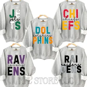 First Down Football Pullover Retro Style Crewneck , Vintage 90s ALL TEAM Footballl Sport Grey Sweatshirt , Sports Home Town, Custom Team, Perfect Gift for Football Fans RI