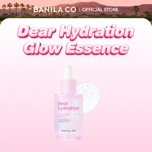 BANILA CO Dear Hydration Crystal Glow Essence | Dewy Glow Hydrating Serum with Pink Cactus & Biome, Hyaluronic Acid for Radiant Skin