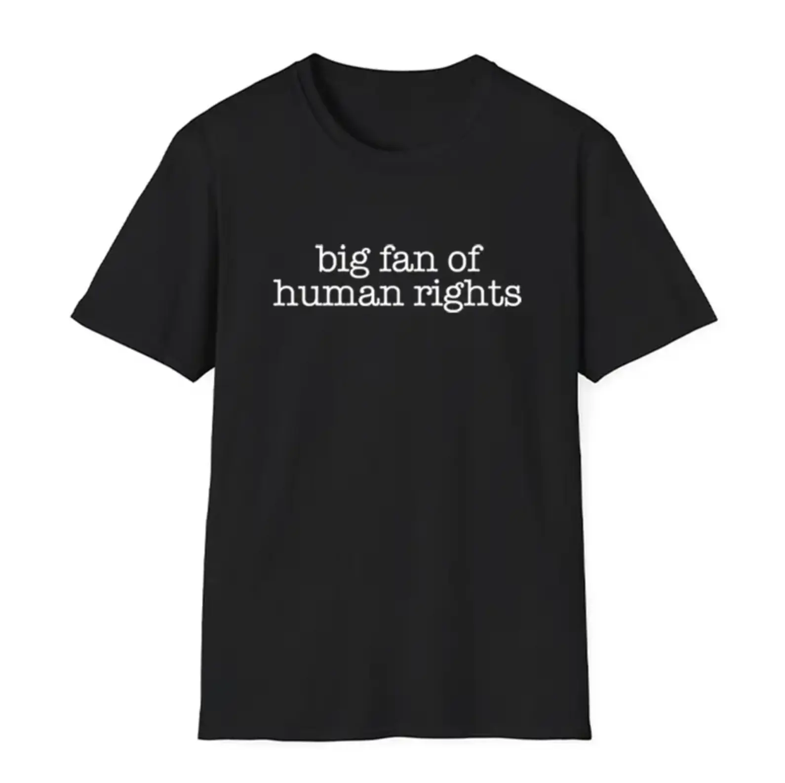Big Fan of Human Rights Shirt – Minimalist Equality T-Shirt, Progressive Political Tee, Humanitarian Rights Activist Gift, Social Justice Tee, Political Protest Shirt