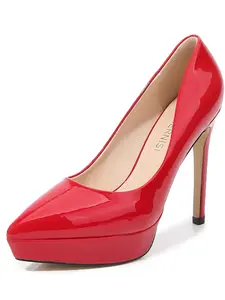 12cm Bottom High Heels | Pointed Toe Side Cutout Pumps Elegant Women Fashion