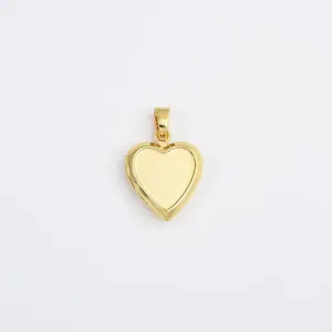 Gold Heart Locket Charm