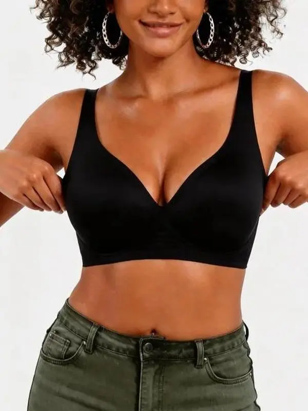 Comfort Bra,Jelly Wireless Seamless Bra,Push Up Bra, Plus Size Soft Bra