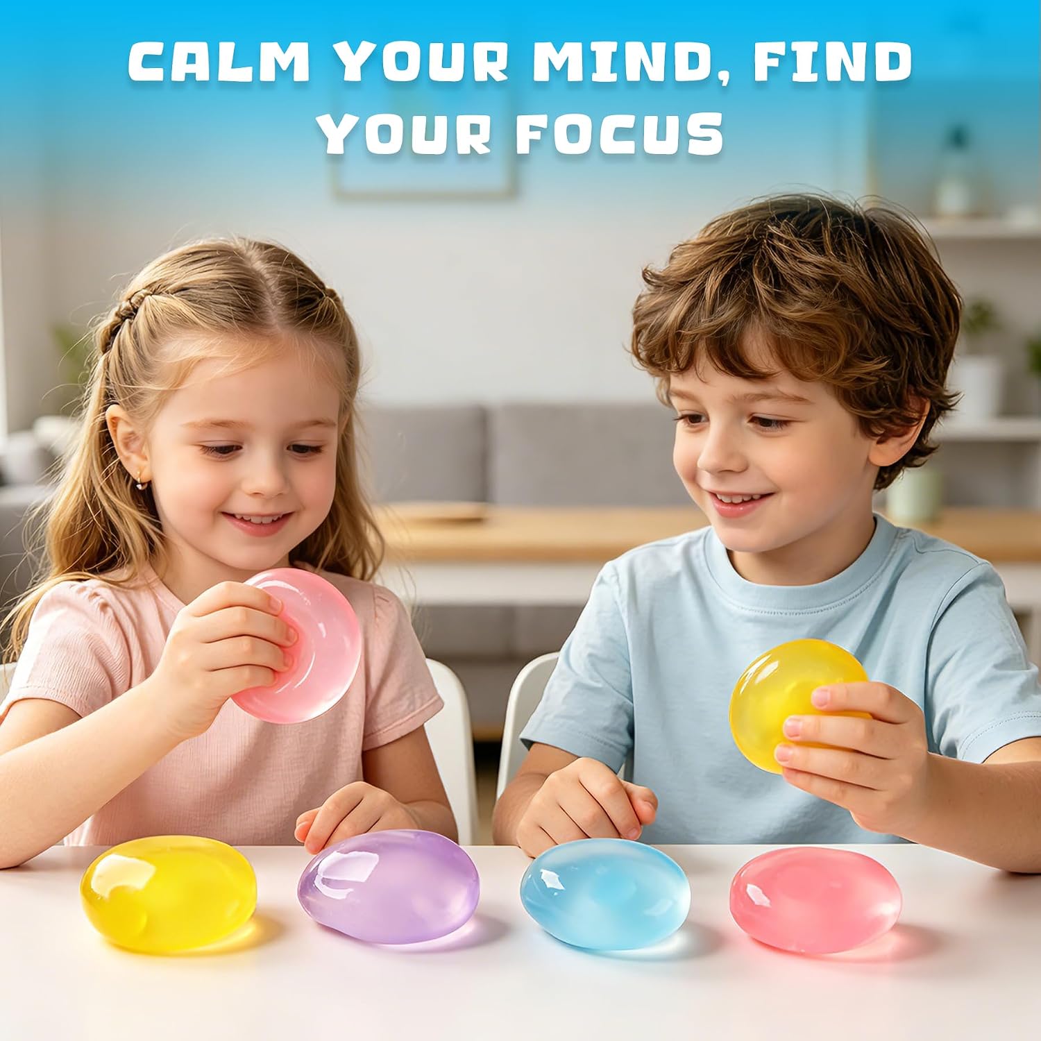 Coconut Oil Squishy Stress Toy – Shapeable Soft Fidget Ball with No-Rebound Texture for Stress Relief, Sensory Play, Desk Decor, Study & Office Relaxation, Fun Gift for Kids & Adults (1PC)