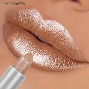 1PC Pearlescent Glitter Lipstick Lipstick with Fine Glitter, Long-lasting Non-stick Cup, Suitable for Festival and Date Makeup, Lip Cosmetics