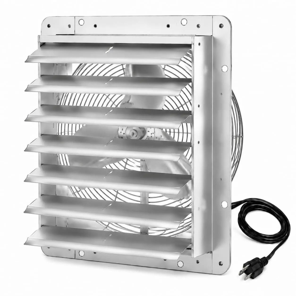 Gaomon 30-Inch Wall-Mount Aluminum Shutter Exhaust Vent Fan - 7000CFM, 1030RPM, 1.6M Power Cord for Greenhouse, Commercial Use