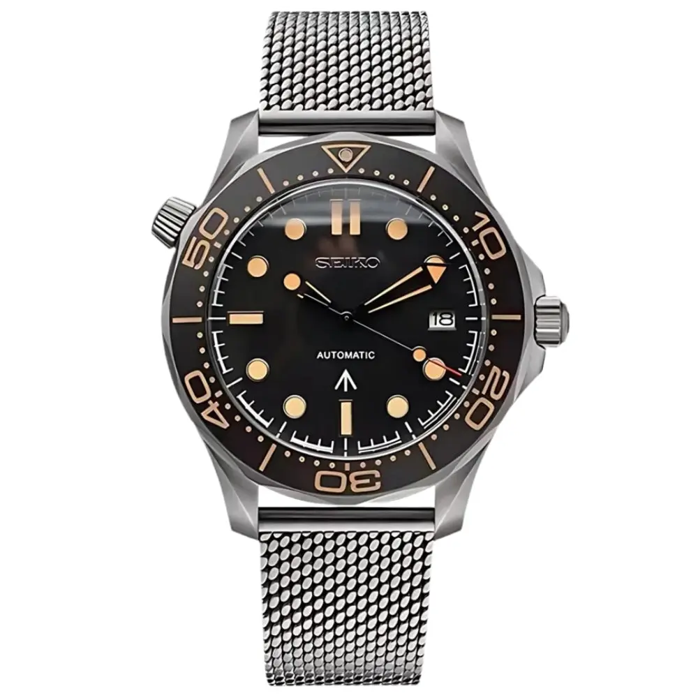 Unisex SeikoMaster Mod Wristwatch - JAMES BOND 007 Fashion Accessory, Fashionable Analog Durable Men's Wristwatches, Fashionable Watches